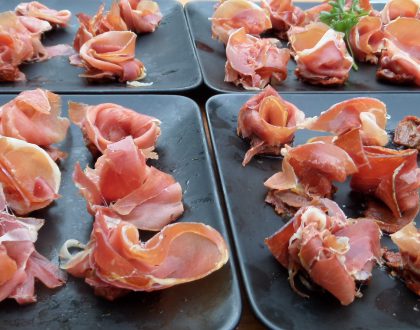 Jamon de Serrano tapas ready for buffet catering costa blanca