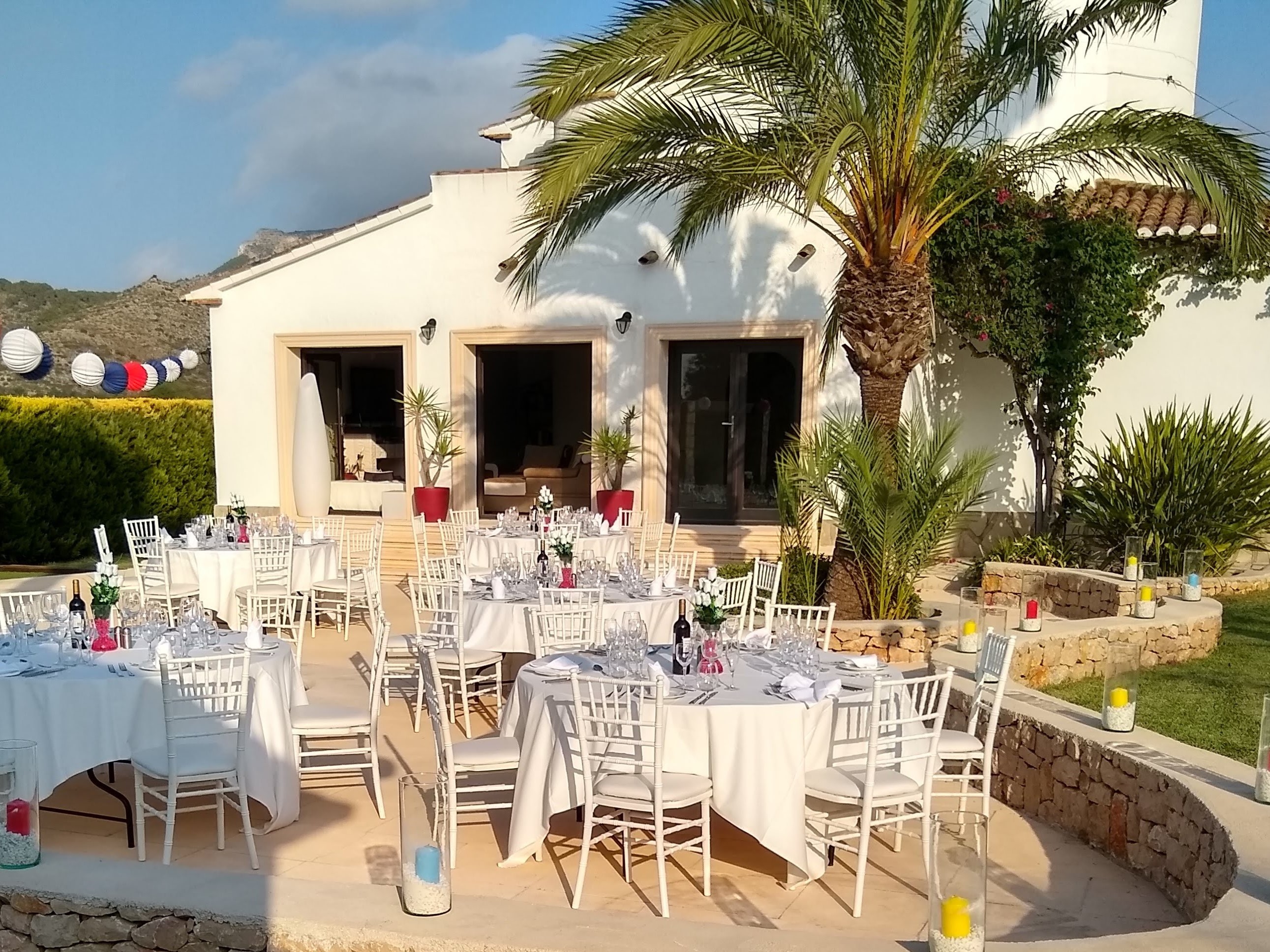 Hire of round tables Costa Blanca Party Services